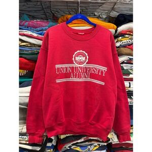Vintage Union University Alumni Sweatshirt Red Crewneck Jackson Tennessee